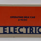 Lionel 6-9220 Borden Operating Milk Car LN/Box