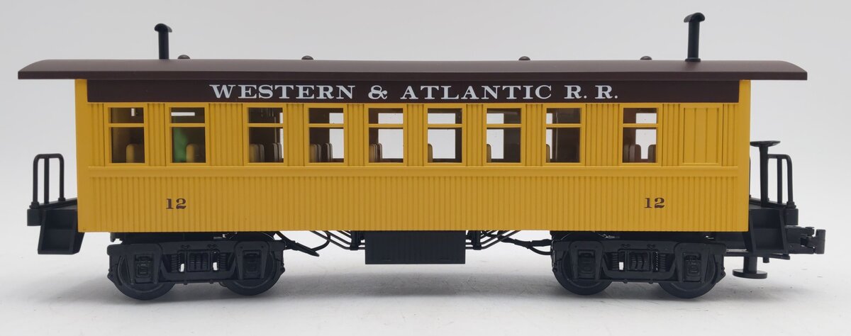 MTH 30-6400-2 O Gauge Western & Atlantic Railroad Overton Illuminated Coach #12 EX/Box