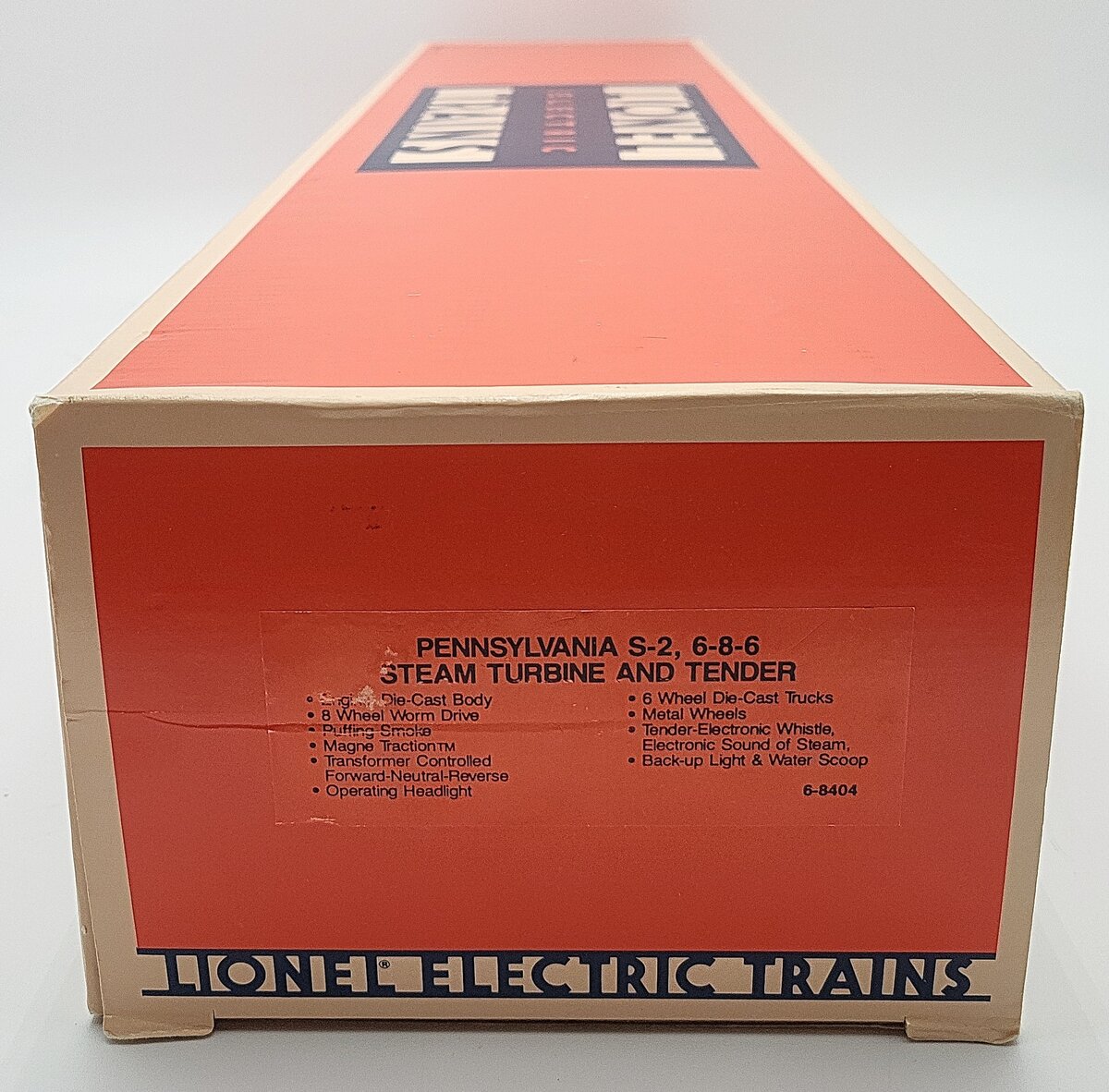 Lionel 6-8404 O Gauge PRR 6-8-6 S-2 Turbine Steam Locomotive & Tender #6200 LN/Box