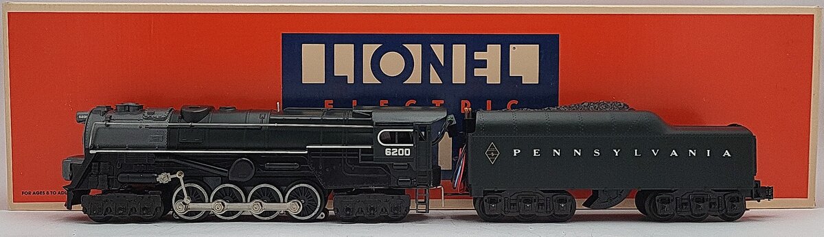 Lionel 6-8404 O Gauge PRR 6-8-6 S-2 Turbine Steam Locomotive & Tender #6200 LN/Box