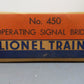 Lionel 450 Vintage O Postwar Operating Signal Bridge VG/Box