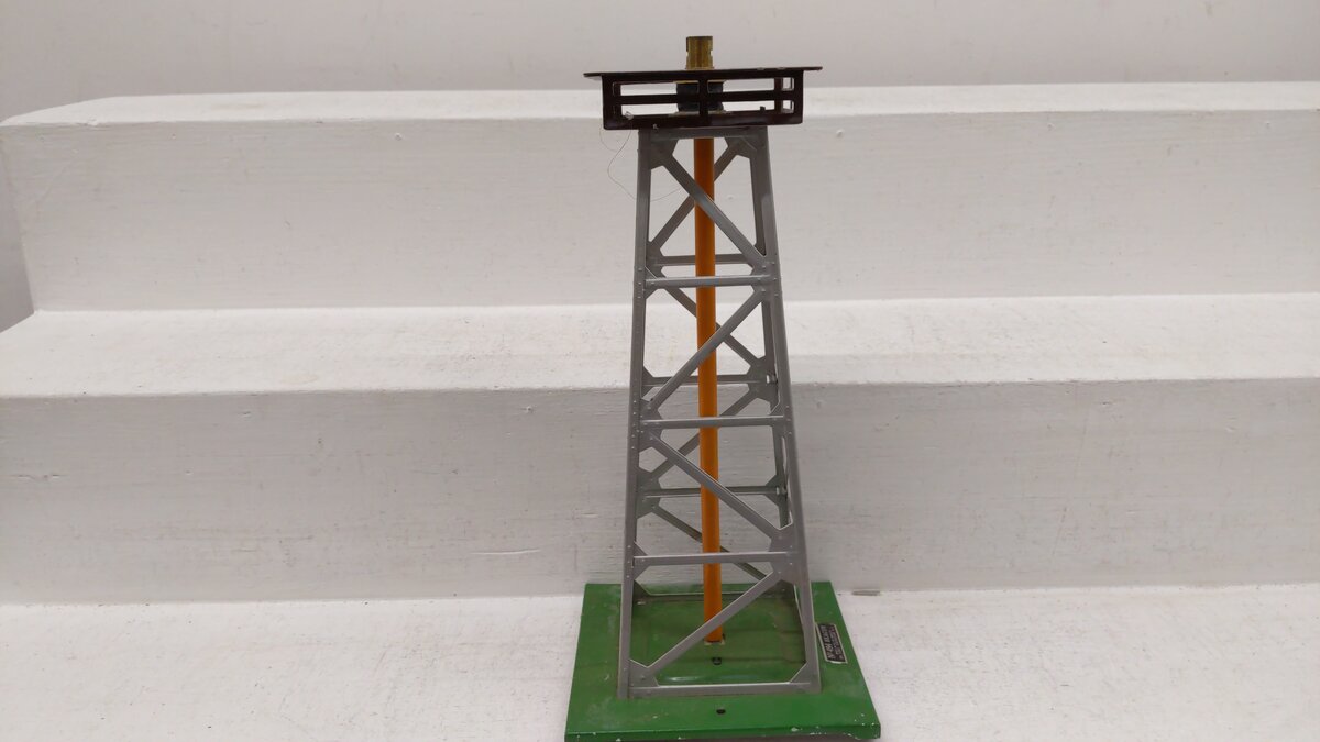 Lionel 494 Vintage O Rotating Tinplate Beacon Tower VG/Box