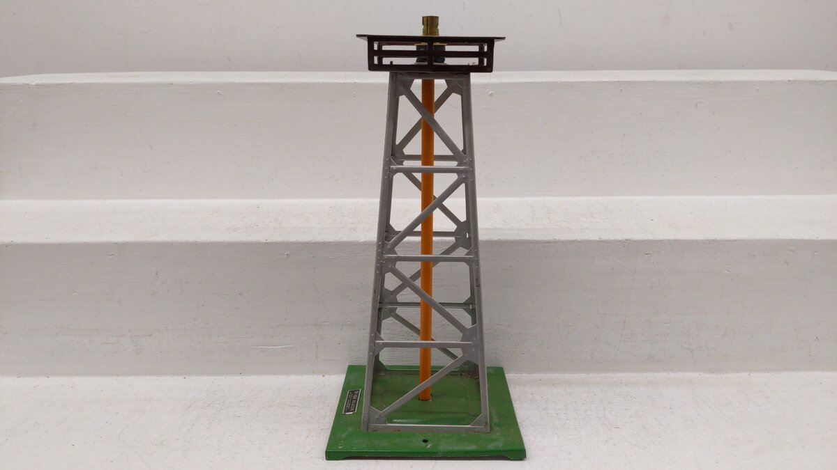 Lionel 494 Vintage O Rotating Tinplate Beacon Tower VG/Box