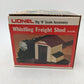 Lionel 6-2126 O Gauge Operating Whistling Freight Shed VG/Box