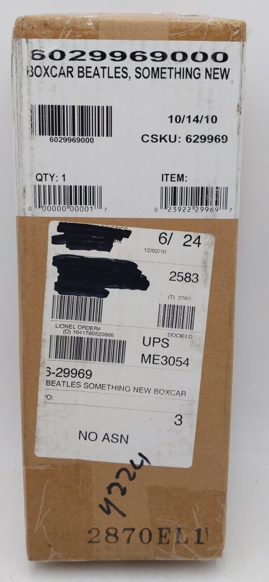 Lionel 6-29969 O The Beatles ''Something New'' Boxcar MT/Box