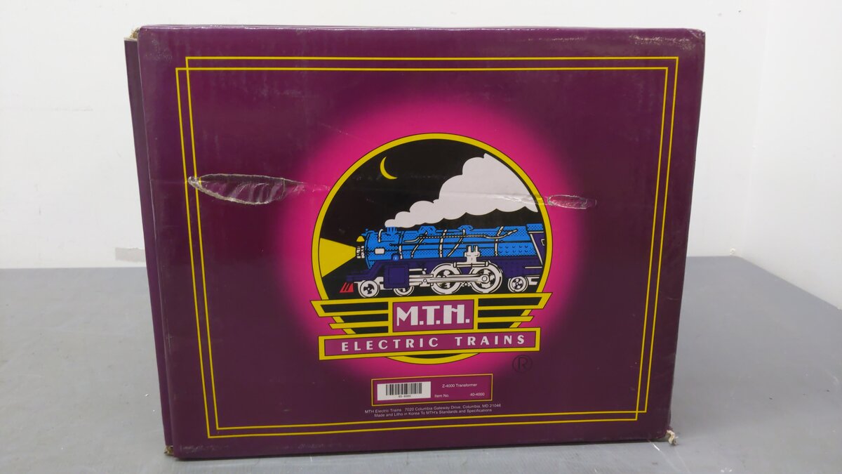 MTH 40-4000 O Z-4000 400W Dual Control Transformer EX/Box