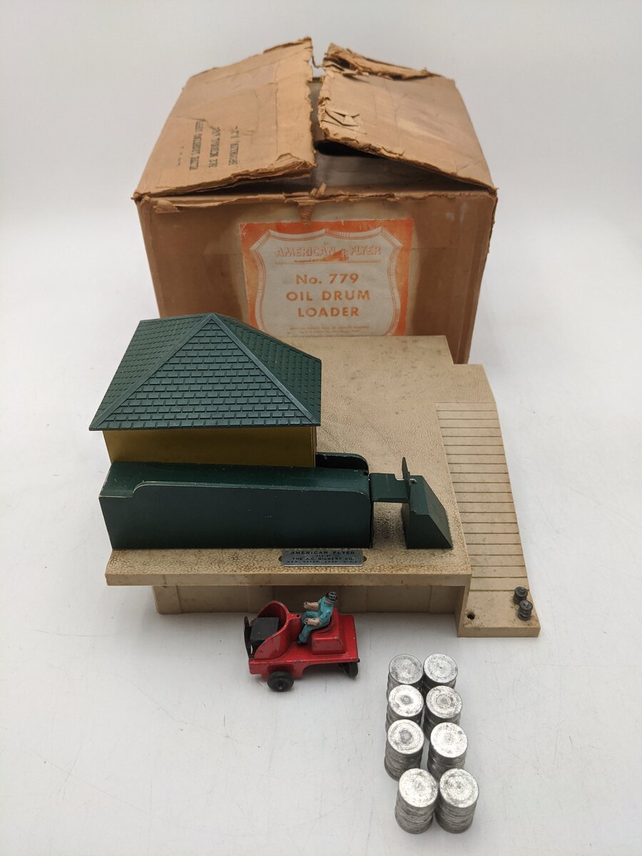 American Flyer 779 Vintage S Oil Drum Loader VG/Box