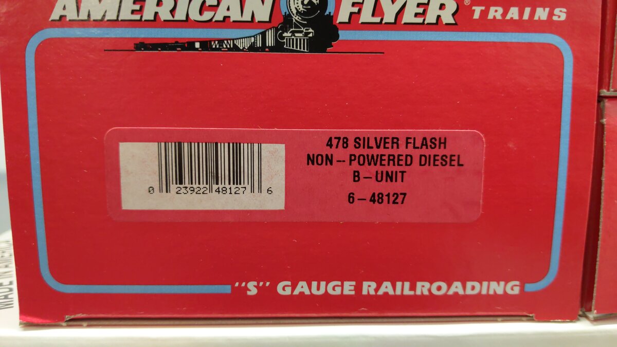 American Flyer 6-49606 S Silver Flash AB Gauge Diesel Passenger Train Set EX/Box