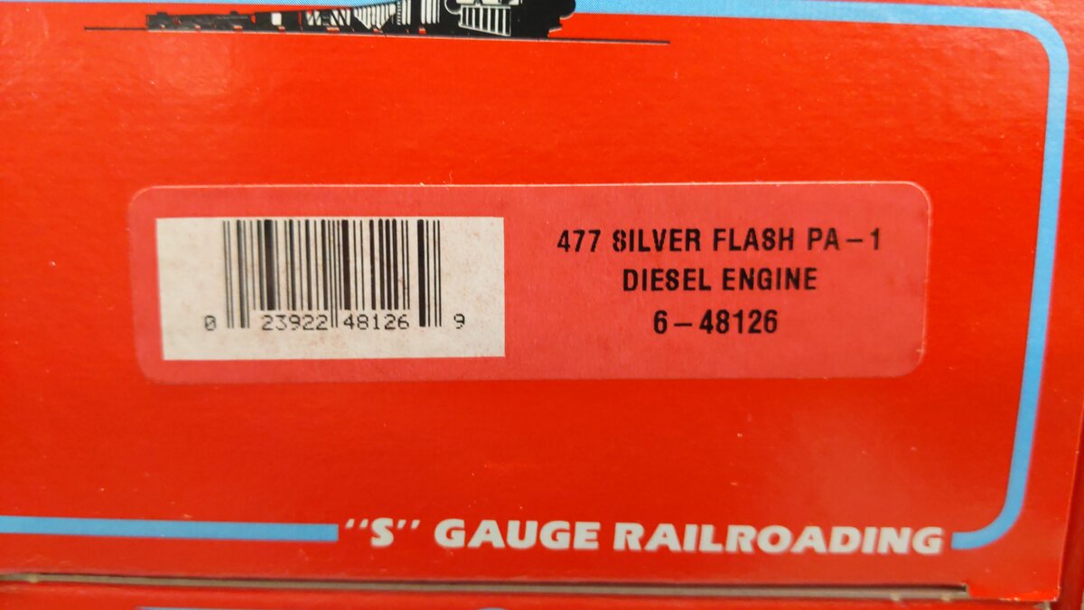 American Flyer 6-49606 S Silver Flash AB Gauge Diesel Passenger Train Set EX/Box