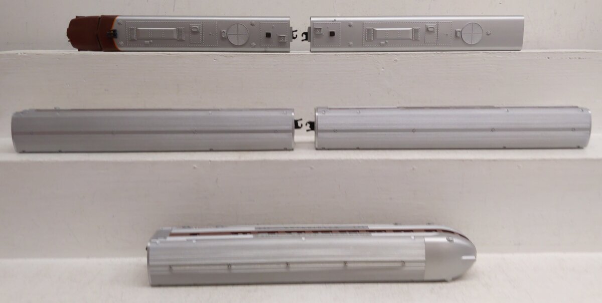 American Flyer 6-49606 S Silver Flash AB Gauge Diesel Passenger Train Set EX/Box