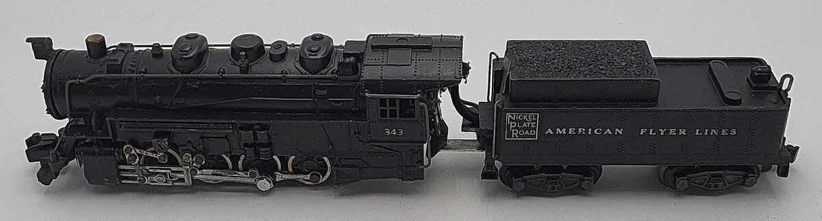 American Flyer 343 Vintage S Gauge Nickel Plate Road 0-8-0 Steam Switcher VG