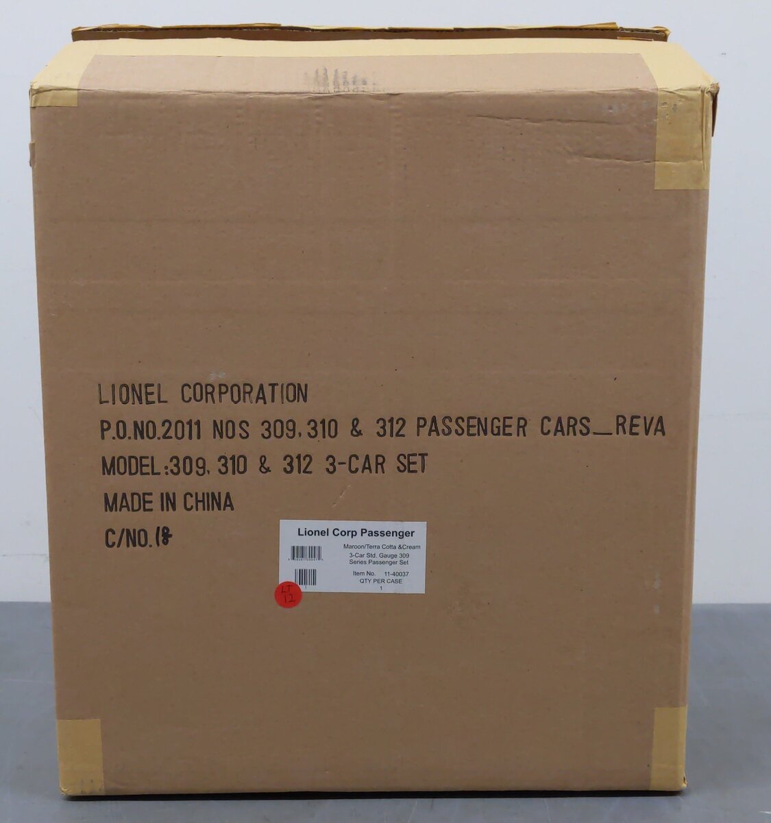 MTH 11-40037 Standard Gauge 309 Series Passenger Car Set (Set of 3) MT/Box