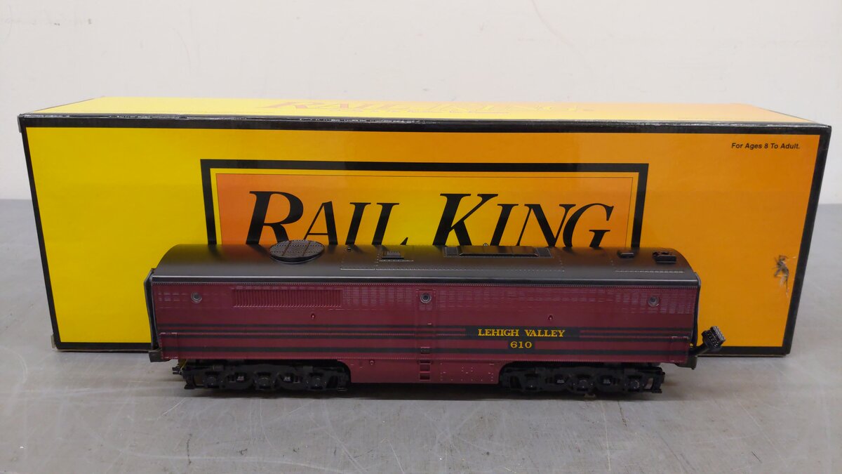 MTH 30-2196-3 Lehigh Valley Alco PA B Unit Non-Powered Diesel Engine EX/Box