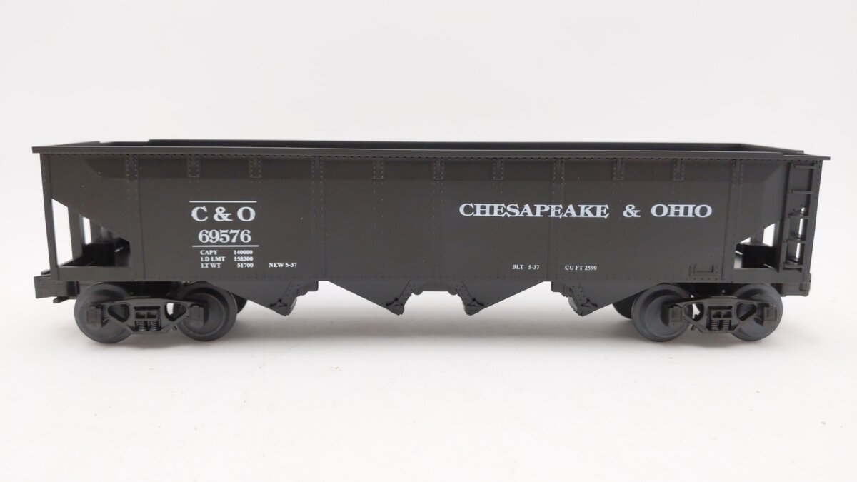 MTH 30-7507 O Gauge Chesapeake & Ohio 4-Bay Hopper #69576 NIB
