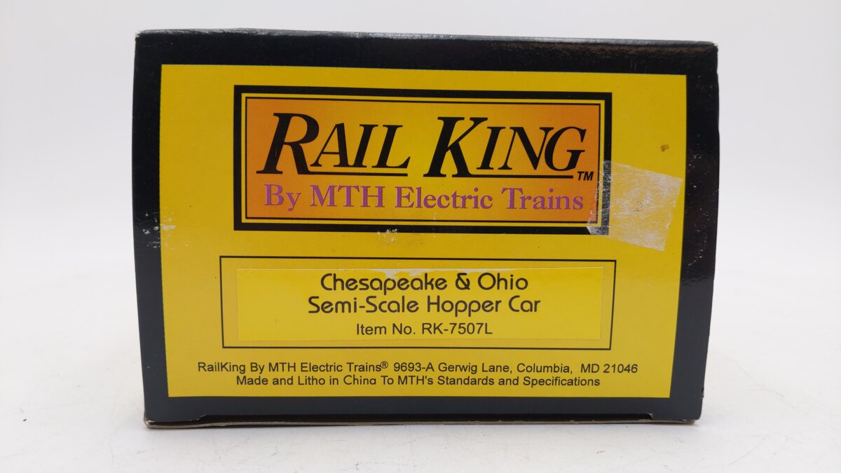 MTH 30-7507 O Gauge Chesapeake & Ohio 4-Bay Hopper #69576 NIB