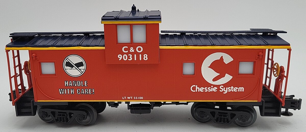 Petersen OC-102 O Gauge C&O Freight Damage Caboose #903118 - 3 Rail LN/Box