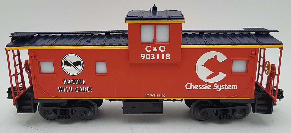 Petersen OC-102 O Gauge C&O Freight Damage Caboose #903118 - 3 Rail LN/Box