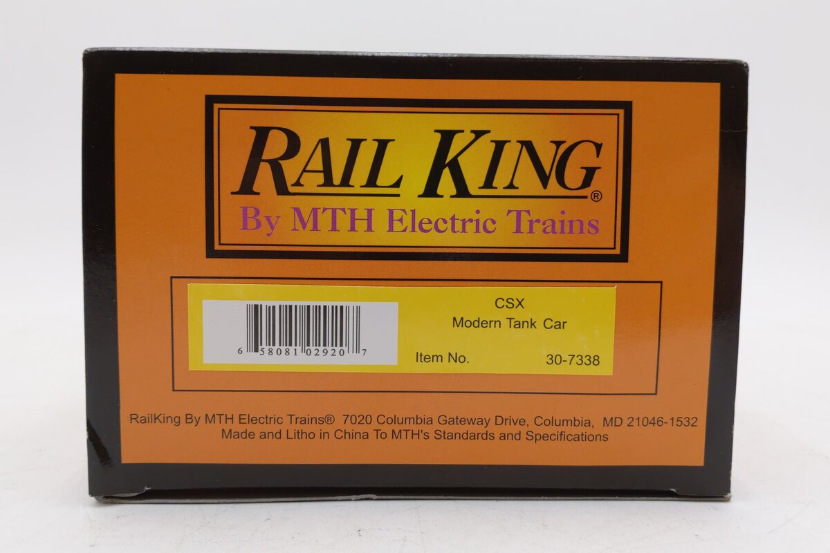 MTH 30-7338 O Gauge CSX Modern Tank Car #993370 LN/Box