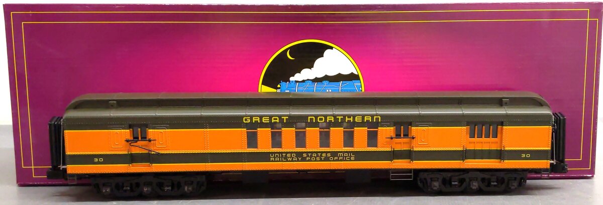 MTH 20-42011 O Great Northern 70' Madison RPO Car LN/Box