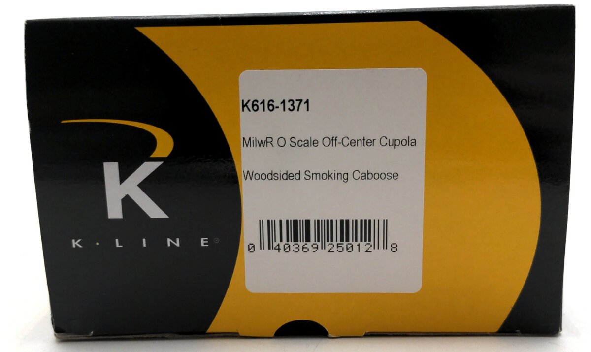 K-Line K616-1371 O Gauge Milwaukee Woodsided Smoking Illuminated Caboose #0231 NIB