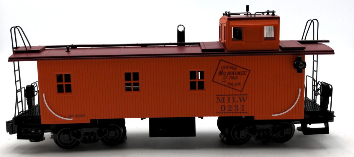 K-Line K616-1371 O Gauge Milwaukee Woodsided Smoking Illuminated Caboose #0231 NIB