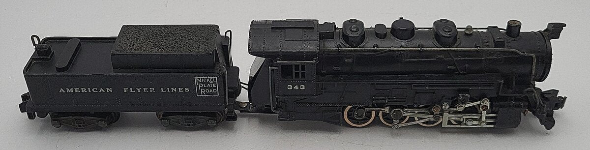 American Flyer 343 Vintage S Gauge Nickel Plate Road 0-8-0 Steam Switcher VG