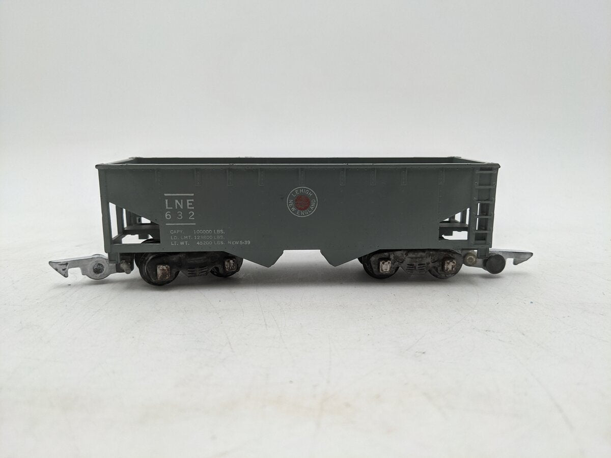 American Flyer 632 Vintage S Lehigh New England 2-Bay Hopper VG
