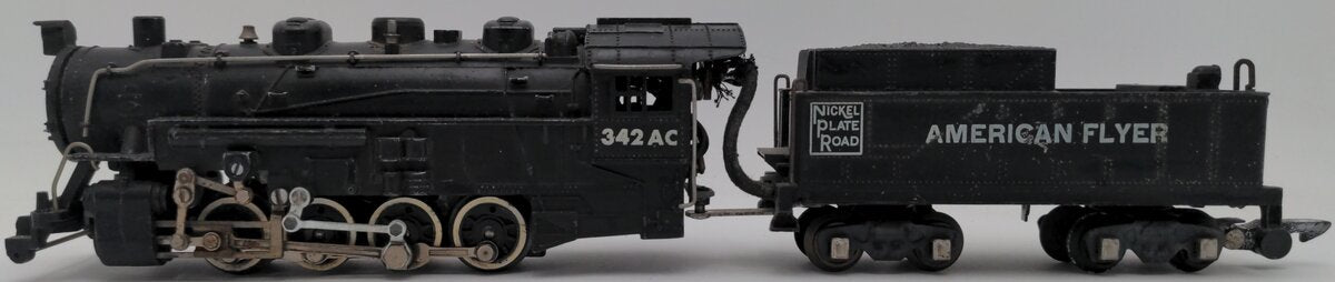 American Flyer 342 Vintage S 0-8-0 Steam Switcher w/Tender VG