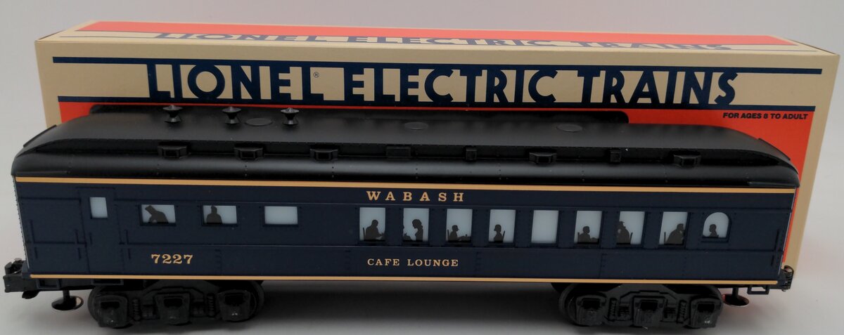 Lionel 6-7227 O Gauge Wabash Café Lounge Car #7227 LN/Box