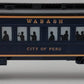 Lionel 6-7230 O Gauge Wabash "City of Peru" Passenger Car EX/Box