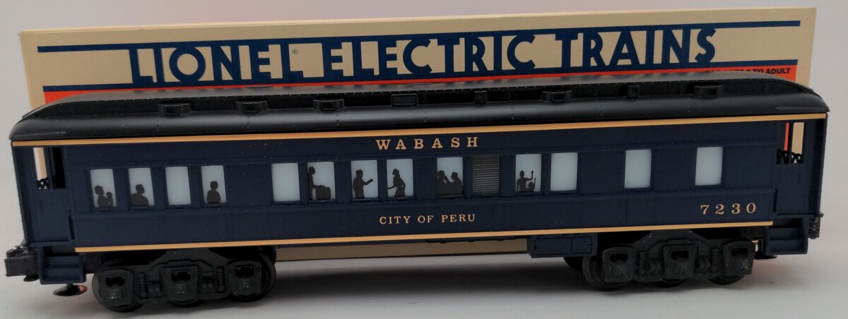 Lionel 6-7230 O Gauge Wabash "City of Peru" Passenger Car EX/Box