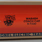 Lionel 6-7230 O Gauge Wabash "City of Peru" Passenger Car EX/Box