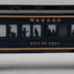 Lionel 6-7230 O Gauge Wabash "City of Peru" Passenger Car EX/Box