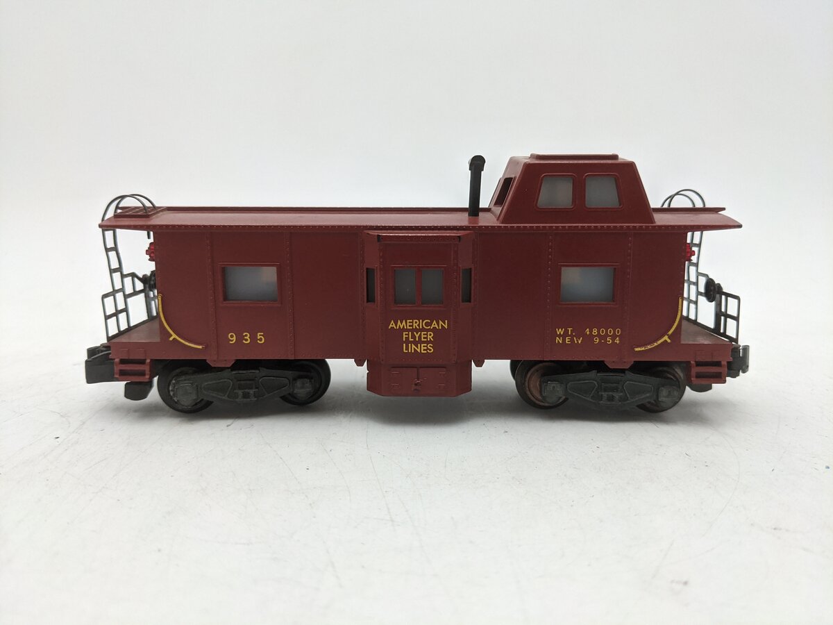 American Flyer 935 Vintage S AFL Baywindow Caboose VG
