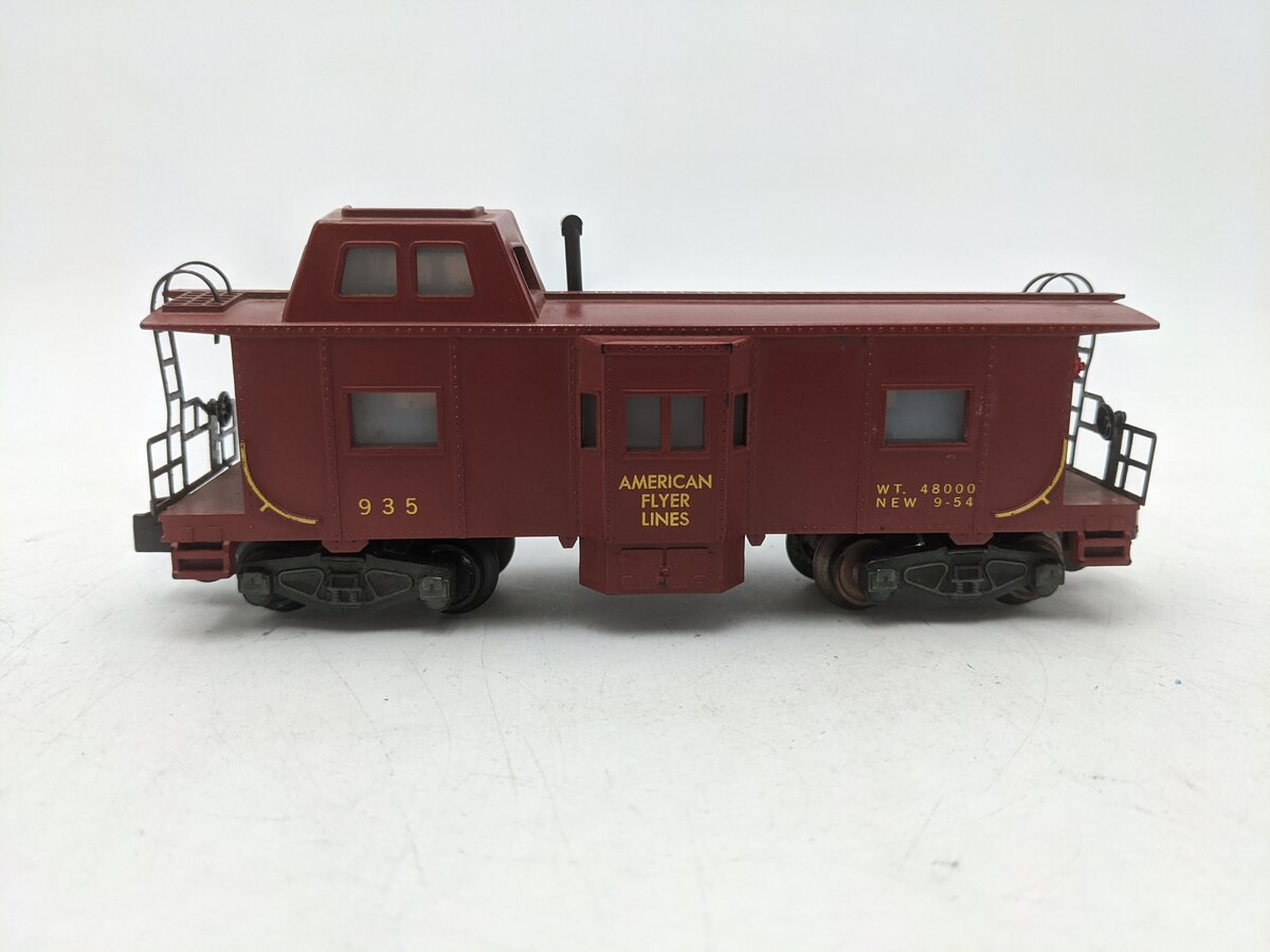 American Flyer 935 Vintage S AFL Baywindow Caboose VG