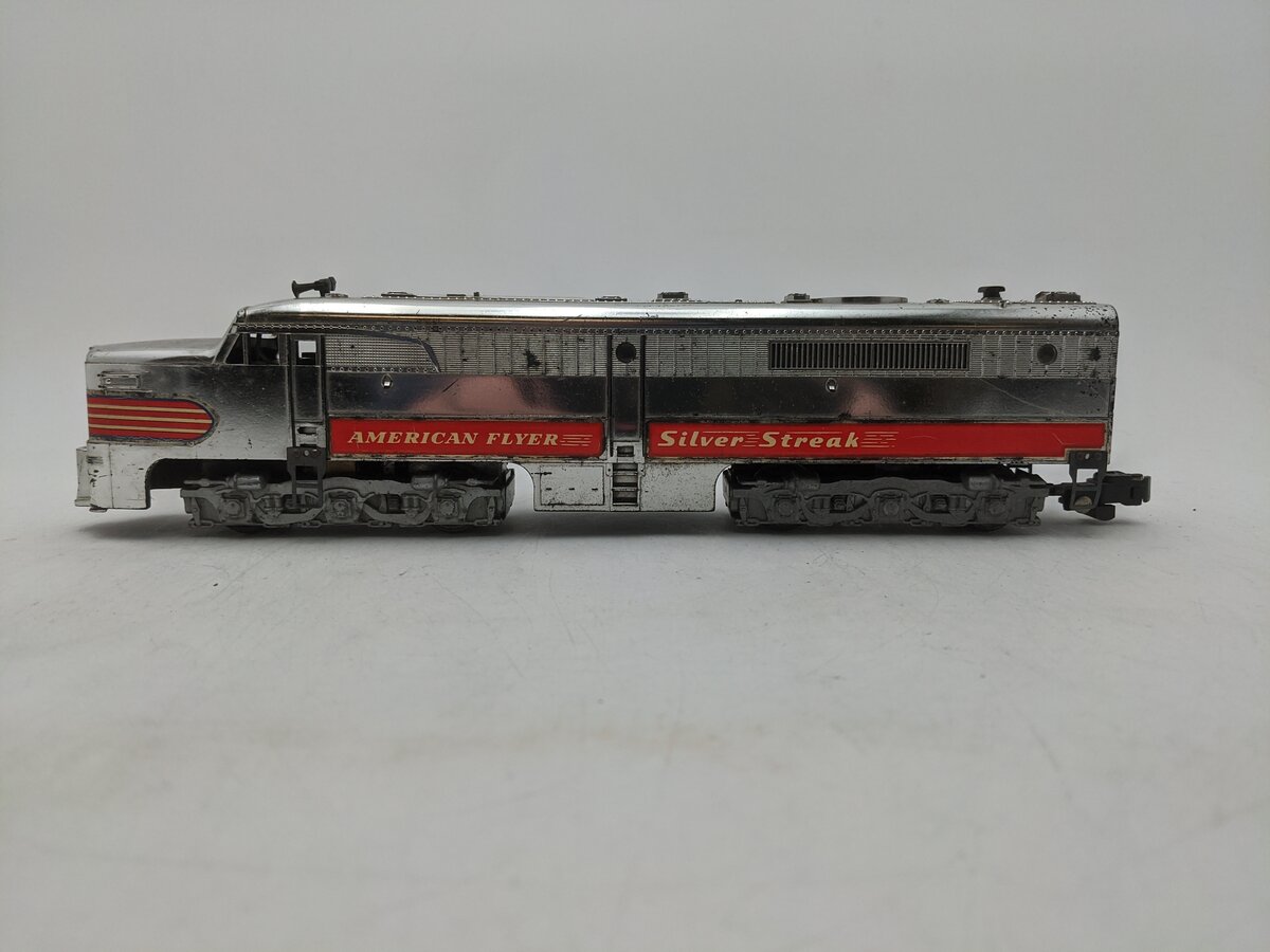 American Flyer 405 Vintage S Silver Streak Powered Diesel Locomotive VG