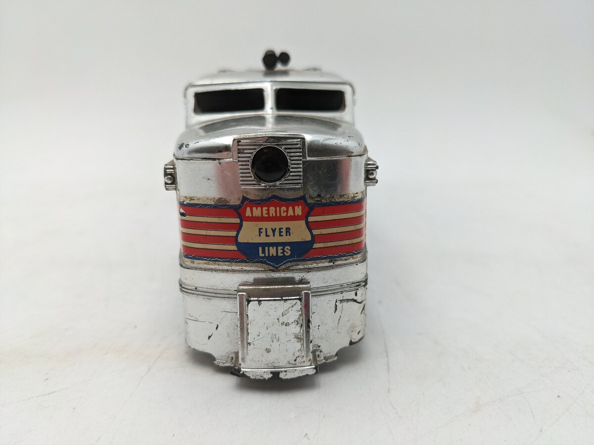 American Flyer 405 Vintage S Silver Streak Powered Diesel Locomotive VG