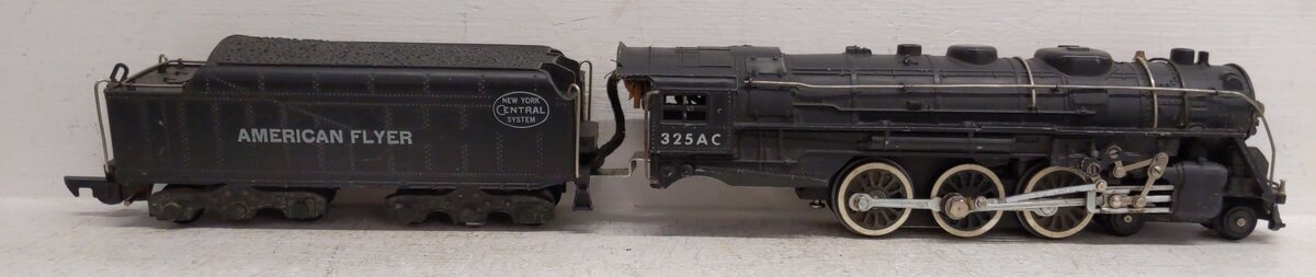 American Flyer 325AC Vintage S New York Central 4-6-4 Steam Locomotive & Tender VG