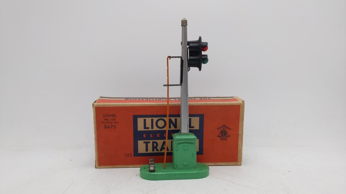 Lionel 153 Vintage O Operating Block Signal EX/Box