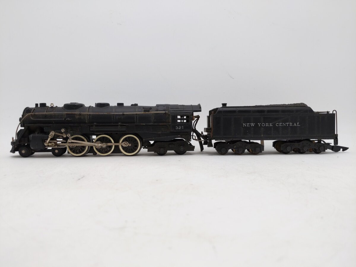 American Flyer 321 Vintage S New York Central 4-6-4 Steam Locomotive & Tender VG