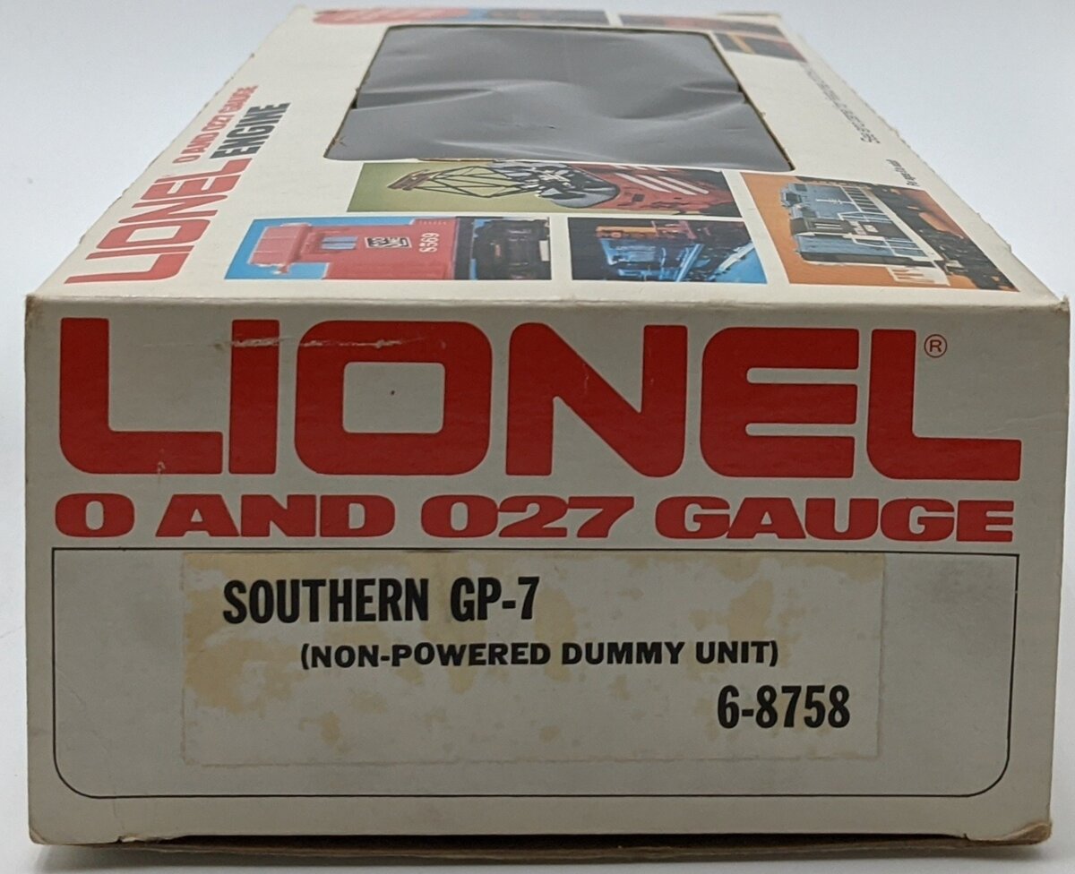 Lionel 6-8758 O Southern GP-7 Dummy Diesel Locomotive EX/Box