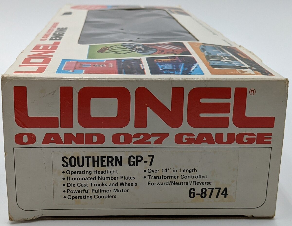 Lionel 6-8774 O Gauge Southern GP-7 Diesel Locomotive #8774 EX/Box