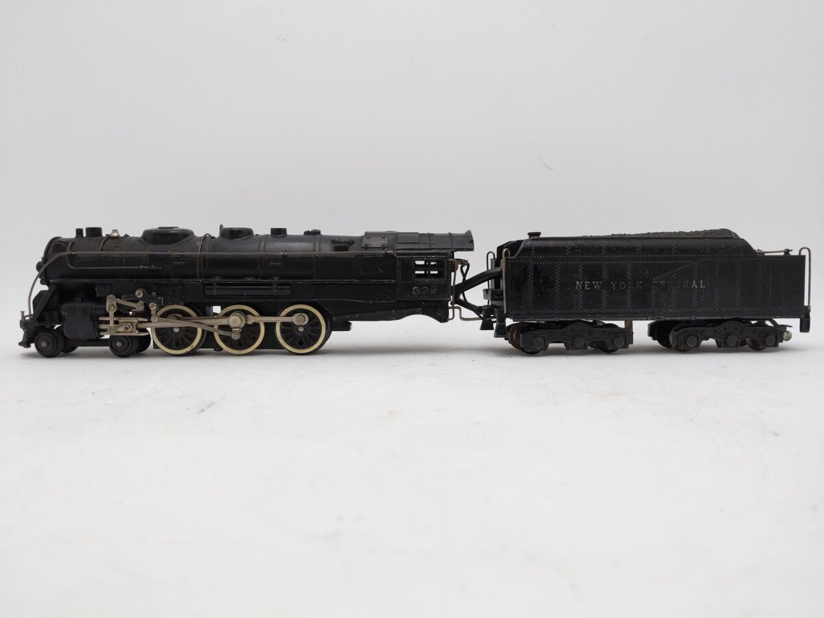 American Flyer 322 Vintage S NYC 4-6-4 Hudson Steam Locomotive & Tender VG