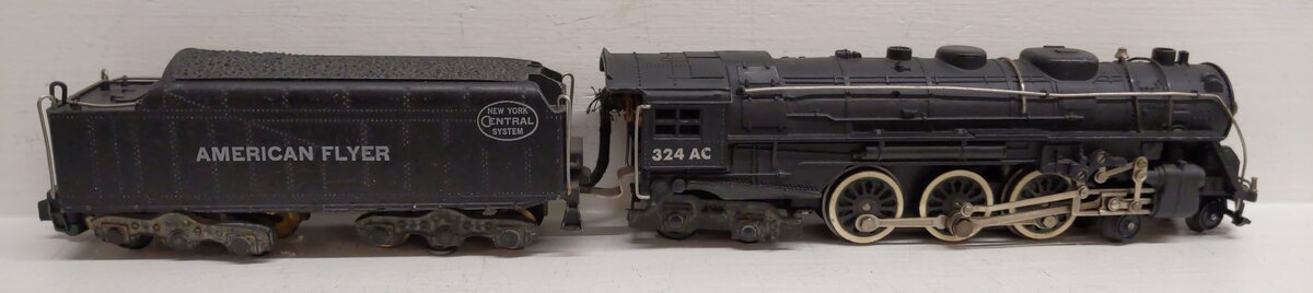 American Flyer 324AC Vintage S 0-8-0 Hudson Steam Locomotive VG