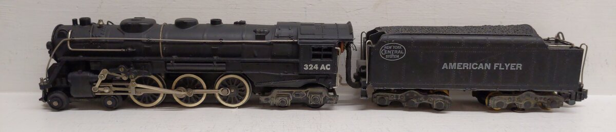 American Flyer 324AC Vintage S 0-8-0 Hudson Steam Locomotive VG