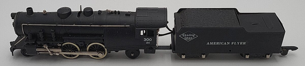 American Flyer 300 Vintage S Reading 4-4-2 Atlantic Steam Locomotive & Tender VG