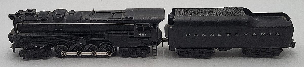 Lionel 681 Vintage O 6-8-6 Diecast S2 Steam Turbine Loco w/2671W Tender VG