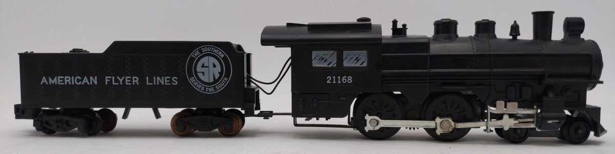 American Flyer 21168 Vintage S Gauge Southern 4-4-0 Steam Locomotive & Tender EX