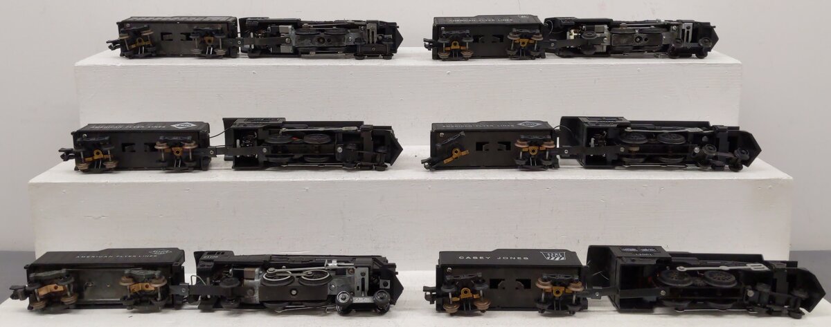 American Flyer Vintage S Reading/Erie/Burlington/PRR/Casey Jones Loco&Tender [6] VG