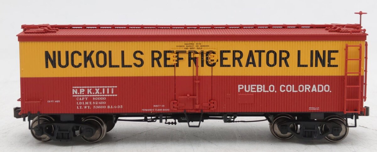 Atlas 6141-1 HO Scale Nuckolls Refrigerator Lines 36' Wood Reefer Car #111 EX